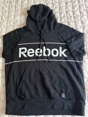 Reebok Black Short Sleeve Hoodie